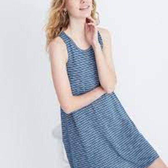 Madewell Highpoint Tank Dress in Fairbury Stripe - Picture 2 of 9